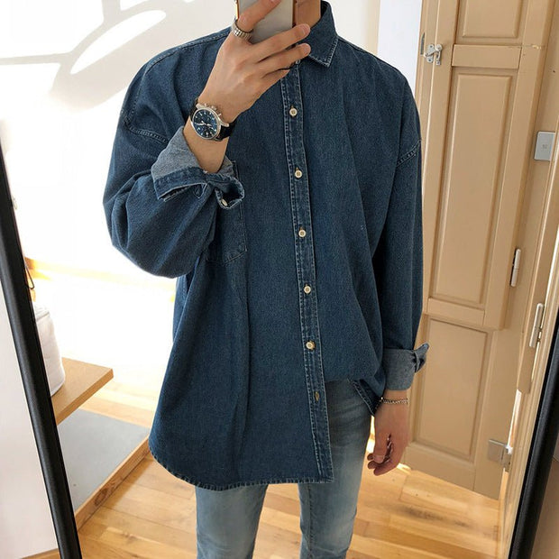 KAMI NO.2201 DENIM SHIRT - STREETS OF KAMI