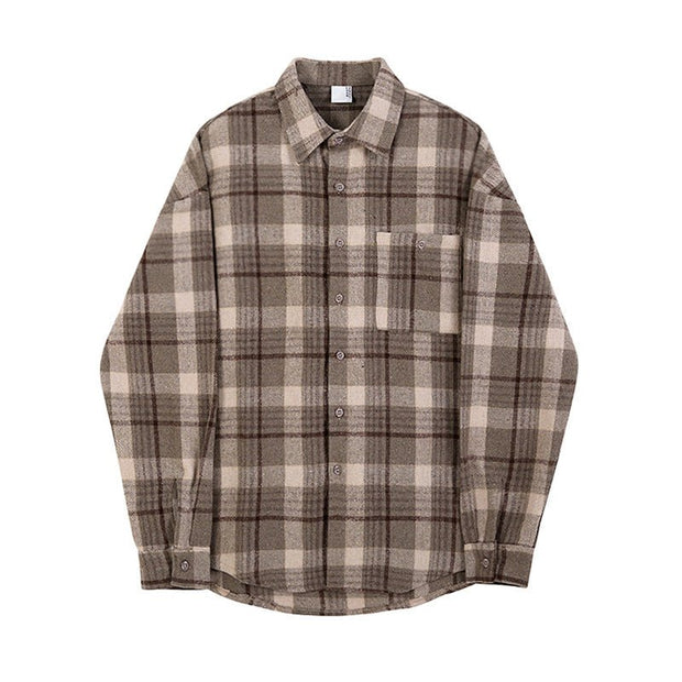 KAMI NO.2203 PLAID SHIRT - STREETS OF KAMI