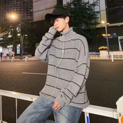 KAMI NO.2214 STRIPED TURTLENECK - STREETS OF KAMI