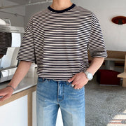 KAMI NO.2241 BASIC STRIPED SHIRT - STREETS OF KAMI