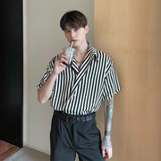 KAMI NO.2257 STRIPED SHIRT - STREETS OF KAMI