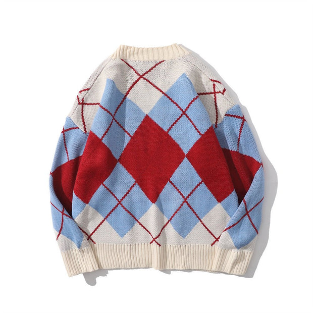 KAMI NO.3108 COLORBLOCK CARDIGAN - STREETS OF KAMI