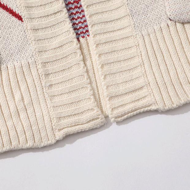 KAMI NO.3108 COLORBLOCK CARDIGAN - STREETS OF KAMI