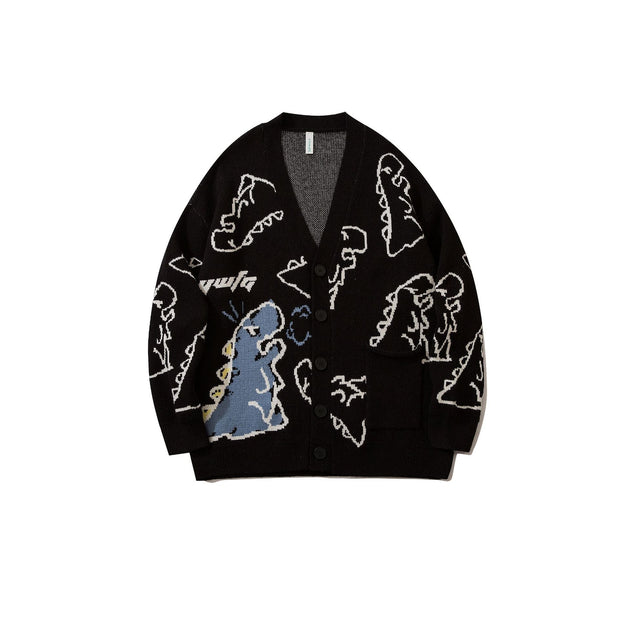 KAMI NO.3111 DINOSAUR CARDIGAN - STREETS OF KAMI