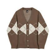 KAMI NO.3125 DIAMOND CARDIGAN - STREETS OF KAMI