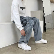 KAMI NO.5198 WIDE CARGO JEANS - STREETS OF KAMI