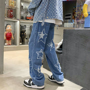 KAMI NO.5199 WIDE STAR JEANS - STREETS OF KAMI