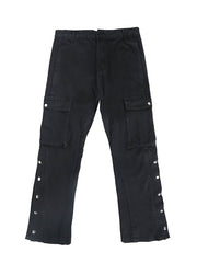 KAMI NO.5204 SIDE BUTTON CARGO JEANS - STREETS OF KAMI