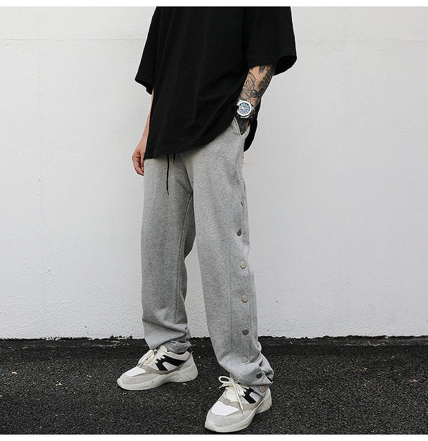 KAMI NO.5206 SIDE BUTTON SWEATPANTS - STREETS OF KAMI