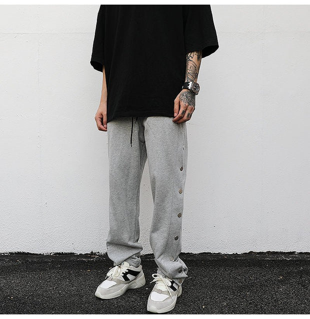 KAMI NO.5206 SIDE BUTTON SWEATPANTS - STREETS OF KAMI