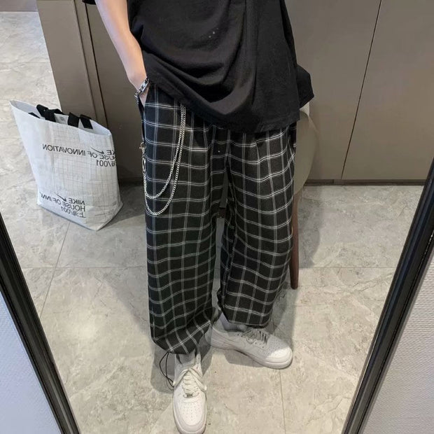 KAMI NO.5207 WIDE CHECKER PANTS - STREETS OF KAMI