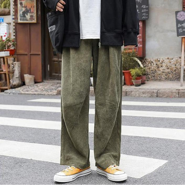 KAMI NO.5222 WIDE CORDUROY PANTS - STREETS OF KAMI