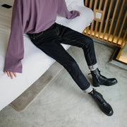 KAMI NO.5228 SLIM BLACK JEANS - STREETS OF KAMI