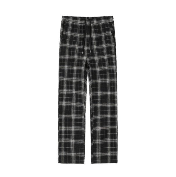 KAMI NO.5230 WIDE PLAID PANTS - STREETS OF KAMI