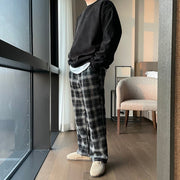 KAMI NO.5230 WIDE PLAID PANTS - STREETS OF KAMI