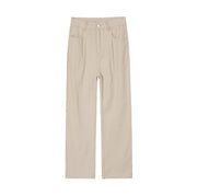 KAMI NO.5246 WIDE KHAKI PANTS - STREETS OF KAMI