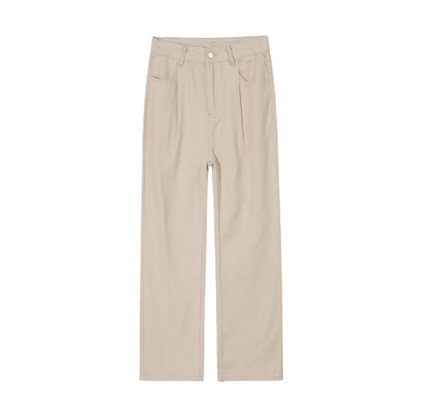 KAMI NO.5246 WIDE KHAKI PANTS - STREETS OF KAMI