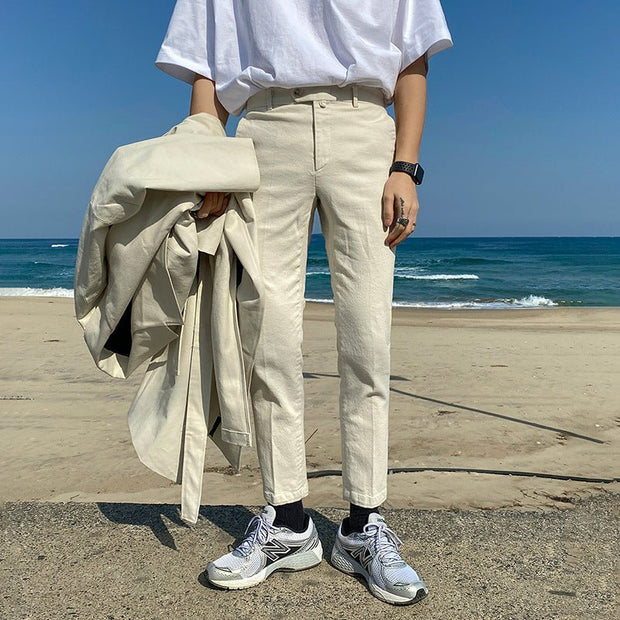 KAMI NO.5249 ANKLE TAPERED PANTS - STREETS OF KAMI