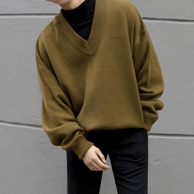 KAMI NO.7304 V-NECK SWEATER - STREETS OF KAMI