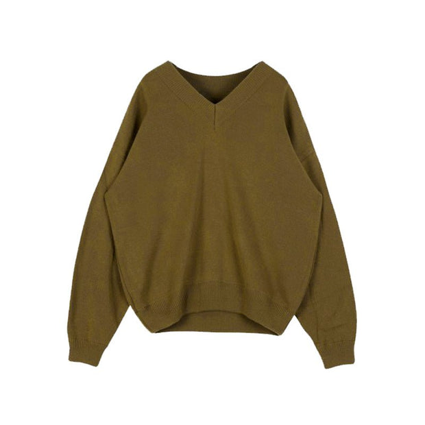 KAMI NO.7304 V-NECK SWEATER - STREETS OF KAMI