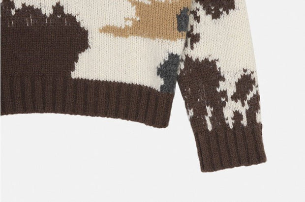 KAMI NO.7320 COWHIDE SWEATER - STREETS OF KAMI