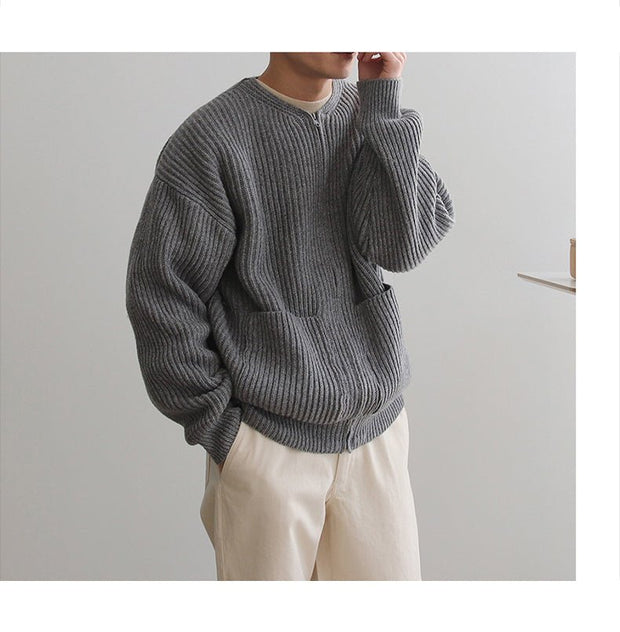 KAMI NO.7322 ROUND NECK SWEATER - STREETS OF KAMI