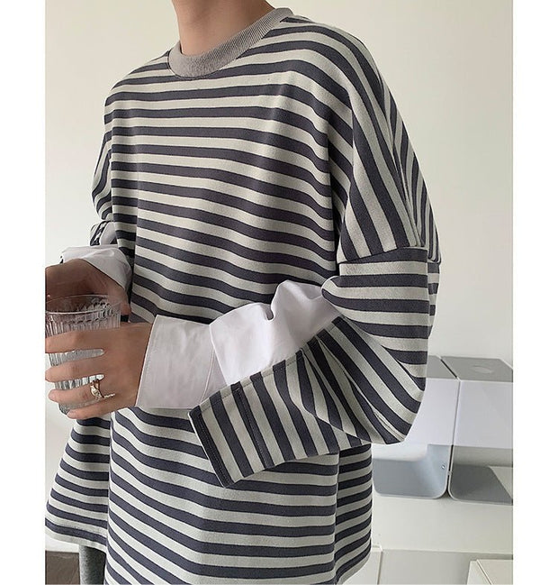 KAMI NO.7324 STRIPE SWEATER - STREETS OF KAMI