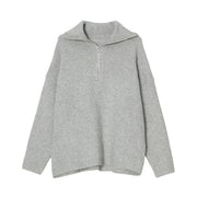 KAMI NO.7335 HALF ZIP SWEATER - STREETS OF KAMI