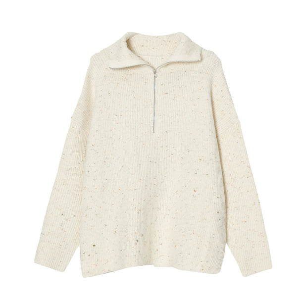 KAMI NO.7335 HALF ZIP SWEATER - STREETS OF KAMI