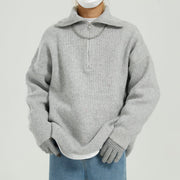 KAMI NO.7335 HALF ZIP SWEATER - STREETS OF KAMI