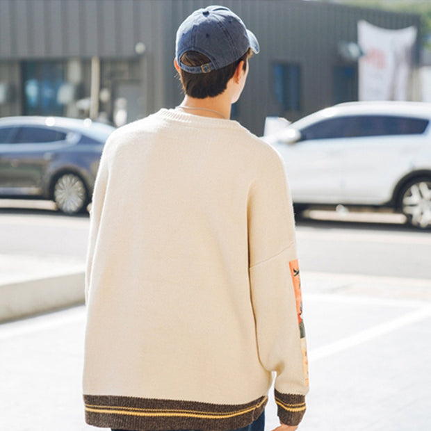 KAMI NO.7343 PATCHWORK SWEATER - STREETS OF KAMI