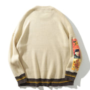 KAMI NO.7343 PATCHWORK SWEATER - STREETS OF KAMI