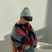 KAMI NO.7355 COLORBLOCK SWEATER - STREETS OF KAMI