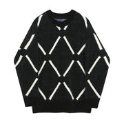 KAMI NO.7358 DIAMOND SWEATER - STREETS OF KAMI