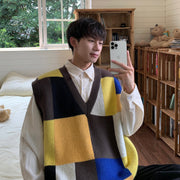 KAMI NO.7366 COLORBLOCK VEST - STREETS OF KAMI