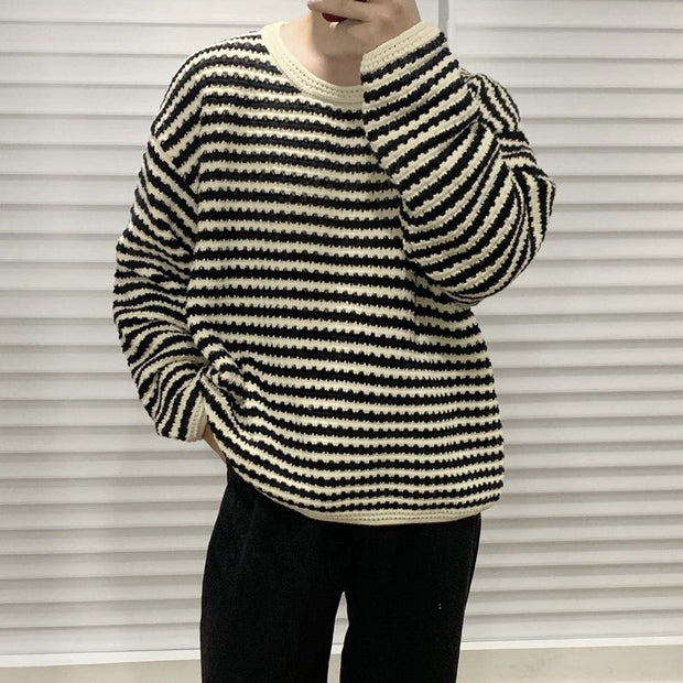 KAMI NO.7369 STRIPED SWEATER - STREETS OF KAMI