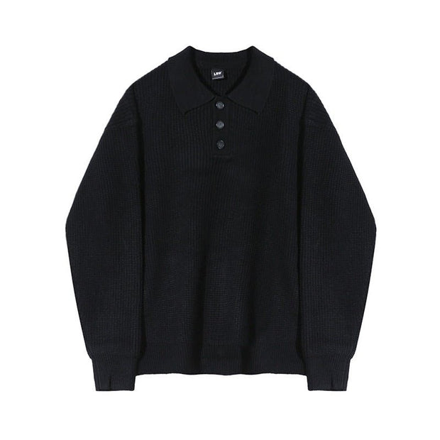 KAMI NO.7370 POLO SWEATER - STREETS OF KAMI