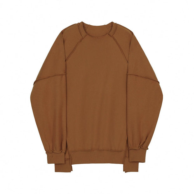 KAMI NO.7397 OVERSIZED INSIDE OUT SWEATER - STREETS OF KAMI