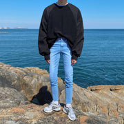 KAMI NO.7397 OVERSIZED INSIDE OUT SWEATER - STREETS OF KAMI