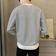 KAMI NO.7420 STRIPED SWEATER - STREETS OF KAMI