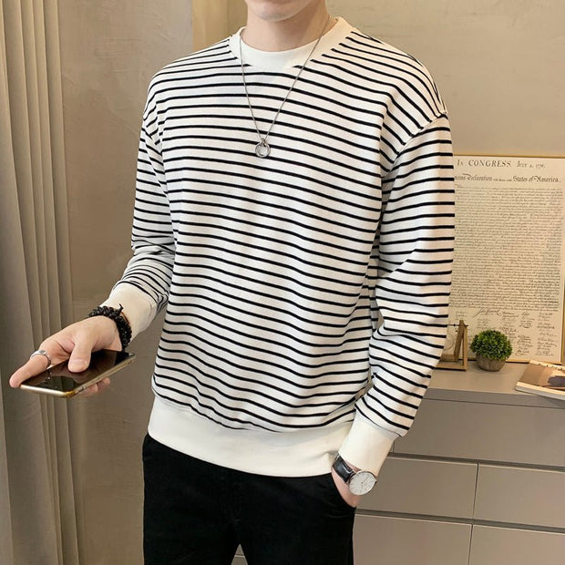 KAMI NO.7420 STRIPED SWEATER - STREETS OF KAMI