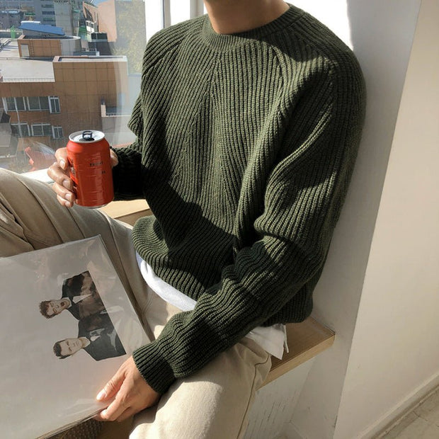 KAMI NO.7425 RIBBED SWEATER - STREETS OF KAMI