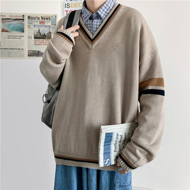 KAMI NO.7426 COLORBLOCK SWEATER - STREETS OF KAMI