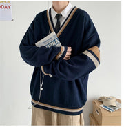 KAMI NO.7426 COLORBLOCK SWEATER - STREETS OF KAMI