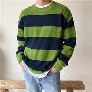 KAMI NO.7427 STRIPED SWEATER - STREETS OF KAMI