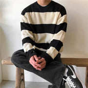 KAMI NO.7427 STRIPED SWEATER - STREETS OF KAMI