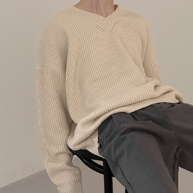 KAMI NO.7431 V-NECK SWEATER - STREETS OF KAMI