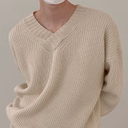 KAMI NO.7431 V-NECK SWEATER - STREETS OF KAMI