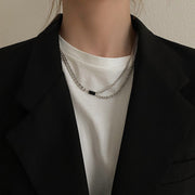 KAMI STYLE BLACK GEM NECKLACE - STREETS OF KAMI