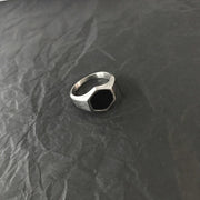 KAMI STYLE BLACK GEM RING - STREETS OF KAMI